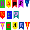 download New Year Flags By Rones clipart image with 0 hue color