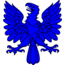download Eagle Displayed clipart image with 180 hue color