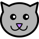 download Kitty Icon clipart image with 270 hue color