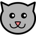 download Kitty Icon clipart image with 0 hue color