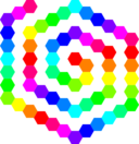 60 Hexagon Spiral