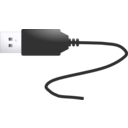 download Usb Plug clipart image with 0 hue color