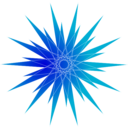 download Blue Star clipart image with 0 hue color