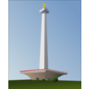 download Indonesia National Monument Monas clipart image with 0 hue color