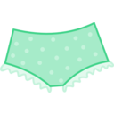 download Pink Dotted Panties clipart image with 180 hue color
