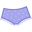 download Pink Dotted Panties clipart image with 270 hue color