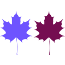 download Maple Leaves clipart image with 225 hue color