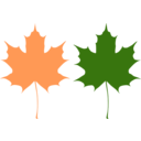 download Maple Leaves clipart image with 0 hue color