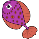 download Green Fish clipart image with 180 hue color