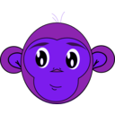 download Red Monkey clipart image with 270 hue color