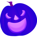 download Halloween Pumpkin Smile clipart image with 225 hue color