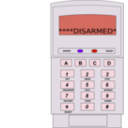download Alarm Keypad clipart image with 270 hue color