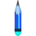download Pencil Icon clipart image with 180 hue color