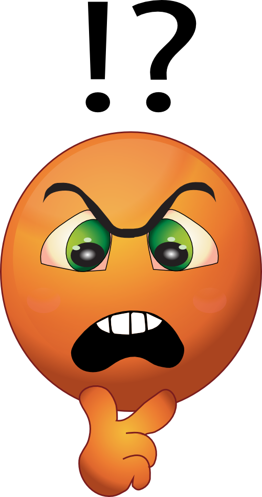 Orange Angry Smiley Emoticon Clipart i2Clipart Royalty Free Public