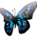 download Butterfly Effect clipart image with 180 hue color
