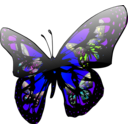 download Butterfly Effect clipart image with 225 hue color