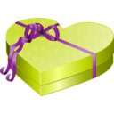 download Valentines Day Gift Box clipart image with 90 hue color