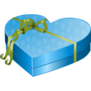 download Valentines Day Gift Box clipart image with 225 hue color