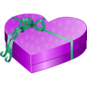 download Valentines Day Gift Box clipart image with 315 hue color