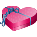 download Valentines Day Gift Box clipart image with 0 hue color