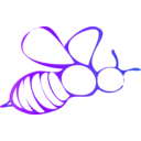 download Bee Icon clipart image with 225 hue color