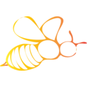 download Bee Icon clipart image with 0 hue color