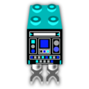 download Gongc Droid Lego clipart image with 180 hue color