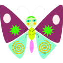 download Cartoon Butterfly clipart image with 45 hue color