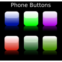 download Phone Buttons clipart image with 90 hue color