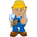 download Blue Worker clipart image with 0 hue color