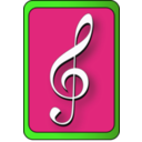 download Music Lesson Symbol clipart image with 135 hue color