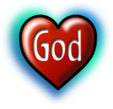 God Heart Text Converted To Image Path