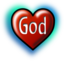 God Heart Text Converted To Image Path