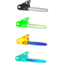 download Chainsaws clipart image with 180 hue color