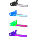 download Chainsaws clipart image with 270 hue color