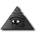 download Piramide Con El Ojo De Horus clipart image with 270 hue color