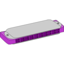 download Harmonica clipart image with 270 hue color