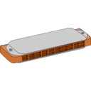 download Harmonica clipart image with 0 hue color