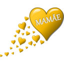 download Hearts For Mom clipart image with 45 hue color