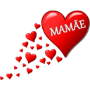 download Hearts For Mom clipart image with 0 hue color