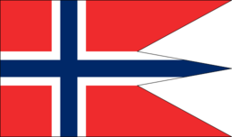 Norwegian State And War Flag