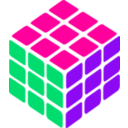 download Rubik S Cube Simple Petr 01 clipart image with 270 hue color
