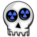 download Nuclear Skull clipart image with 180 hue color