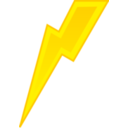 download Lightning clipart image with 0 hue color