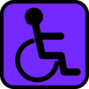 download Accessible Sign clipart image with 45 hue color