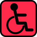 download Accessible Sign clipart image with 135 hue color