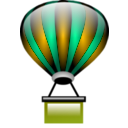 download Hot Air Balloon clipart image with 45 hue color