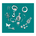 download Jewelry clipart image with 180 hue color