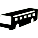 download Bus Silhouette clipart image with 90 hue color