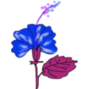 download Flower Hibiscus clipart image with 225 hue color